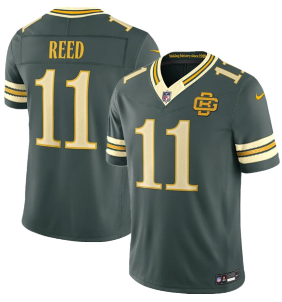 Green Bay Packers #11 Jayden Reed Dark Green 2026 F.U.S.E. Rivalries Collection Limited Football Stitched Jersey