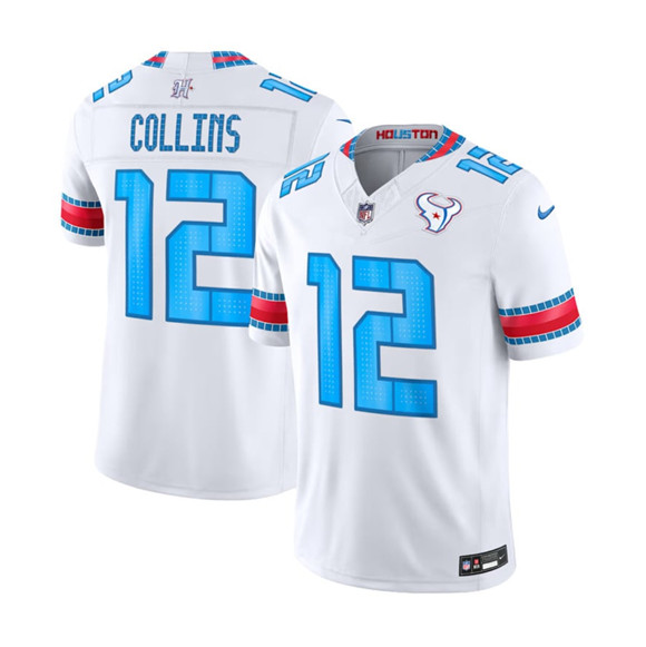 Houston Texans #12 Nico Collins White 2026 F.U.S.E. Rivalries Collection Limited Football Stitched Jersey Houston Texans #12 Nico Collins White 2026 F.U.S.E. Rivalries Collection Limited Football Stitched Jersey