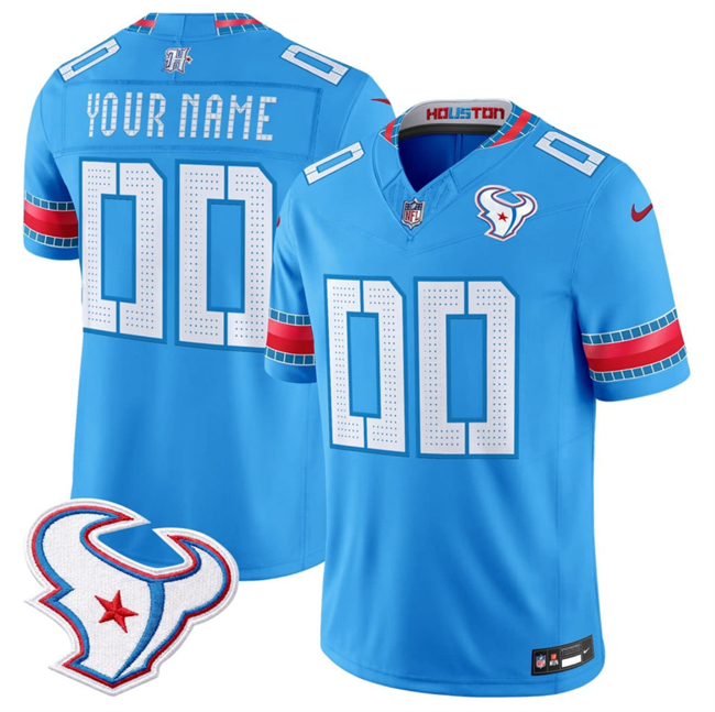Houston Texans Active Player Custom Blue 2026 F.U.S.E. Rivalries Collection Limited Football Stitched Jersey