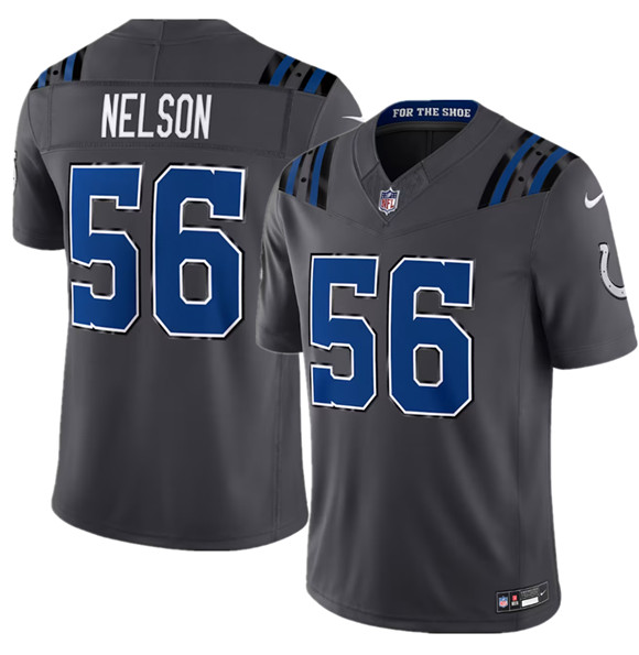 Indianapolis Colts #56 Quenton Nelson Dark Gray 2026 F.U.S.E. Rivalries Collection Limited Football Stitched Jersey Indianapolis Colts #56 Quenton Nelson Dark Gray 2026 F.U.S.E. Rivalries Collection Limited Football Stitched Jersey
