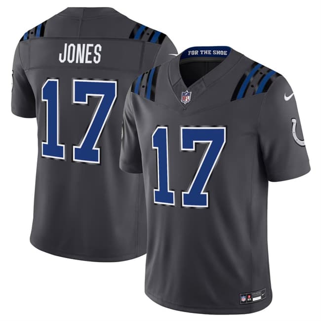 Indianapolis Colts #17 Daniel Jones Dark Gray 2026 F.U.S.E. Rivalries Collection Limited Football Stitched Jersey