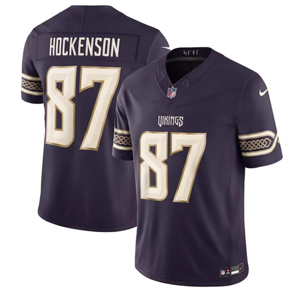 Minnesota Vikings #87 T.J. Hockenson Deep Purple 2026 F.U.S.E. Rivalries Collection Limited Football Stitched Jersey Minnesota Vikings #87 T.J. Hockenson Deep Purple 2026 F.U.S.E. Rivalries Collection Limited Football Stitched Jersey