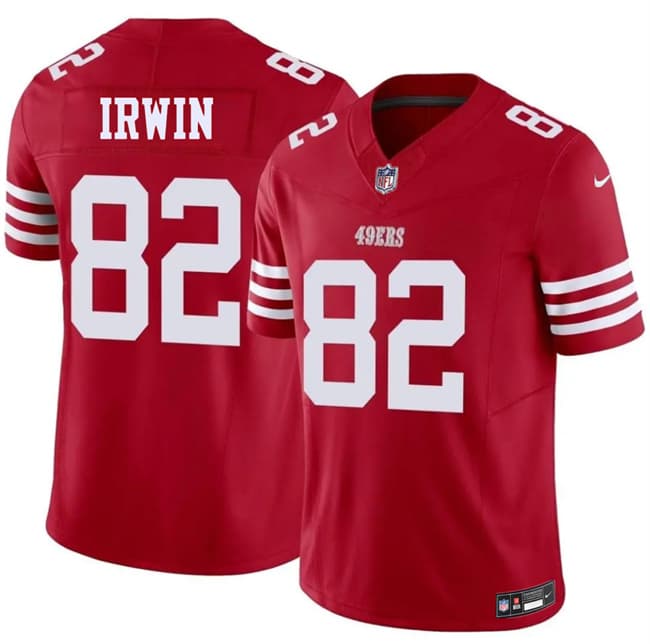 San Francisco 49ers #82 Trenton Irwin Red 2026 F.U.S.E. Vapor Untouchable Limited Football Stitched Jersey