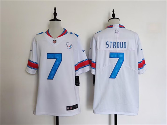 Houston Texans #7 C.J. Stroud White 2026 Rivalries Collection Limited Football Stitched Jersey Houston Texans #7 C.J. Stroud White 2026 Rivalries Collection Limited Football Stitched Jersey