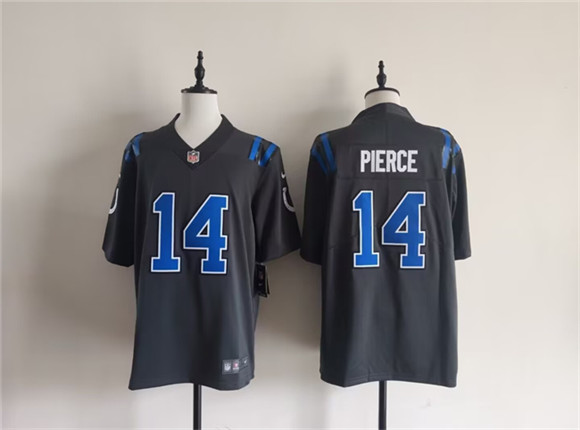 Indianapolis Colts #14 Alec Pierce Dark Gray 2026 Rivalries Collection Limited Football Stitched Jersey