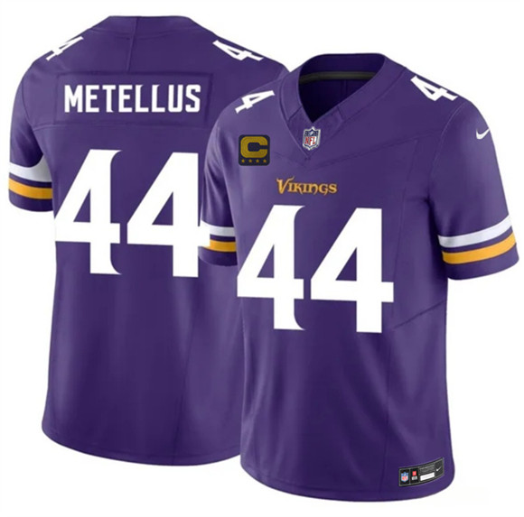 Minnesota Vikings #44 Josh Metellus Purple 2026 F.U.S.E. 4-Star C Patch Vapor Untouchable Limited Football Stitched Jersey