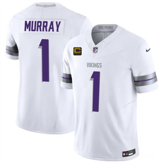 Minnesota Vikings #1 Kyler Murray White 2026 F.U.S.E. 4-Star C Patch Winter Warrior Limited Football Stitched Jersey
