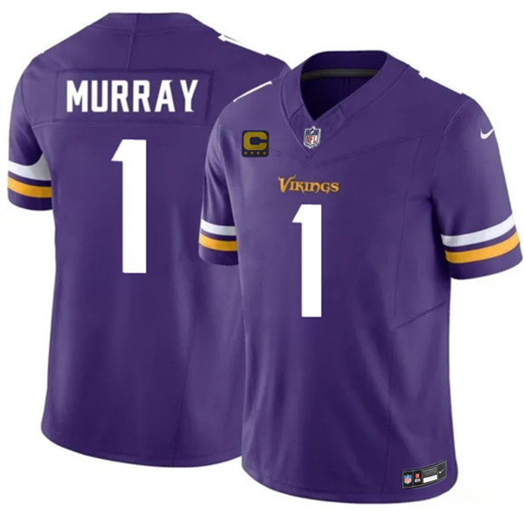 Minnesota Vikings #1 Kyler Murray Purple 2026 F.U.S.E. 4-Star C Patch Vapor Untouchable Limited Football Stitched Jersey