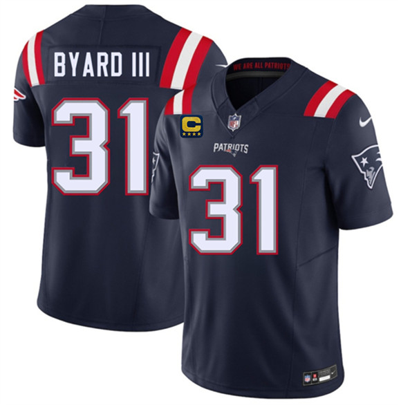 New England Patriots #31 Kevin Byard III Navy 2026 F.U.S.E. 4-Star C Pach Vapor Limited Football Stitched Jersey