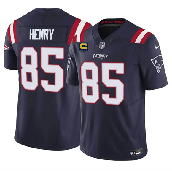 New England Patriots #85 Hunter Henry Navy 2026 F.U.S.E. 4-Star C Pach Vapor Limited Football Stitched Jersey New England Patriots #85 Hunter Henry Navy 2026 F.U.S.E. 4-Star C Pach Vapor Limited Football Stitched Jersey