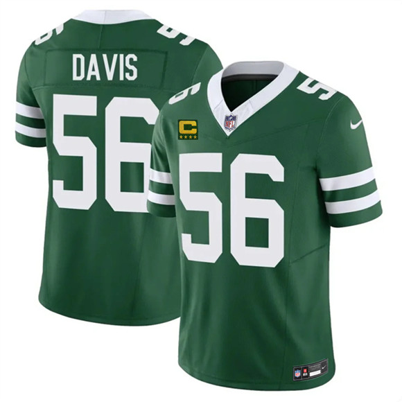 New York Jets #56 Demario Davis Green 2025 F.U.S.E. 4-Star C Patch Vapor Untouchable Limited Football Stitched Jersey