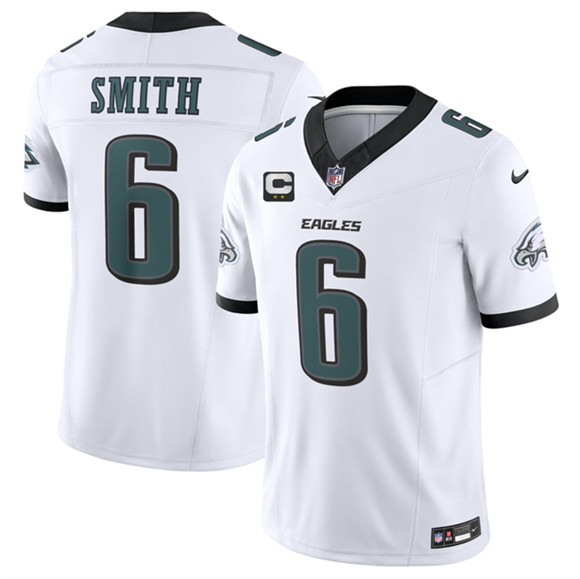 Philadelphia Eagles #6 DeVonta Smith White 2026 F.U.S.E. 2-Star C Patch Vapor Untouchable Limited Football Stitched Jersey