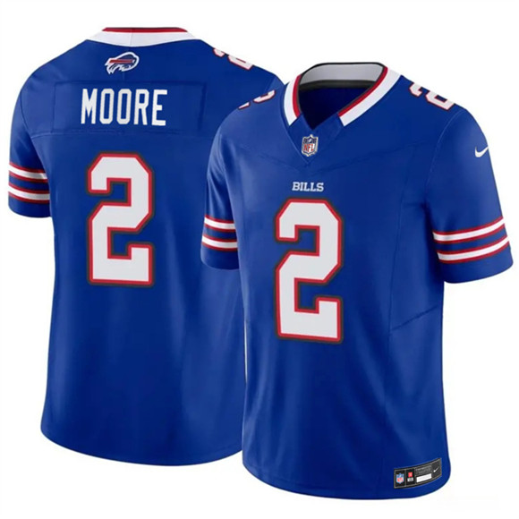 Buffalo Bills #2 D.J. Moore Blue 2026 F.U.S.E. Vapor Untouchable Limited Football Stitched Jersey Buffalo Bills #2 D.J. Moore Blue 2026 F.U.S.E. Vapor Untouchable Limited Football Stitched Jersey