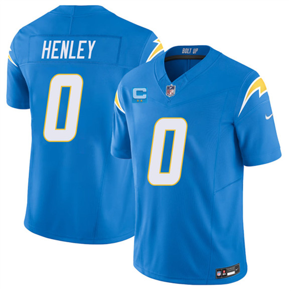Los Angeles Chargers #0 Daiyan Henley Blue 2026 F.U.S.E. 2-Star C Patch Vapor Limited Football Stitched Jersey
