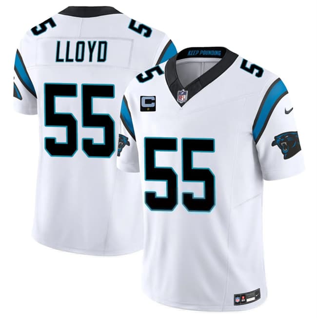 Carolina Panthers #55 Devin Lloyd White 2026 F.U.S.E. 1-Star C Patch Vapor Limited Football Stitched Jersey
