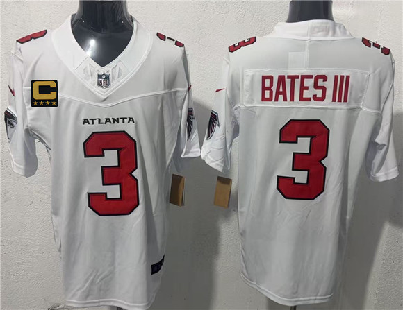Atlanta Falcons #3 Jessie Bates III White 2026 New F.U.S.E. 4-Star C Patch Vapor Untouchable Limited Football Stitched Jersey