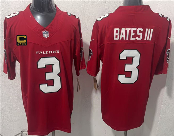 Atlanta Falcons #3 Jessie Bates III Red 2026 New F.U.S.E. 4-Star C Patch Vapor Untouchable Limited Football Stitched Jersey