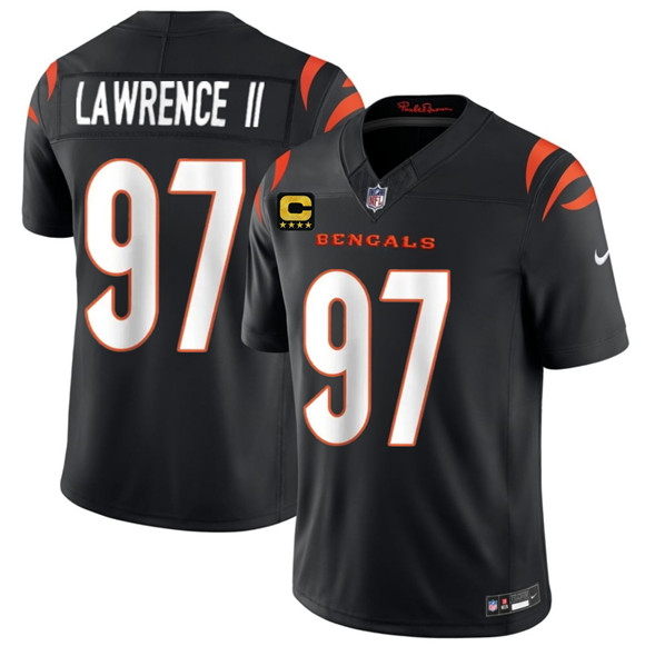 Cincinnati Bengals #97 Dexter Lawrence II Black 2026 F.U.S.E. 4-Star C Patch Vapor Untouchable Limited Football Stitched Jersey Cincinnati Bengals #97 Dexter Lawrence II Black 2026 F.U.S.E. 4-Star C Patch Vapor Untouchable Limited Football Stitched Jersey