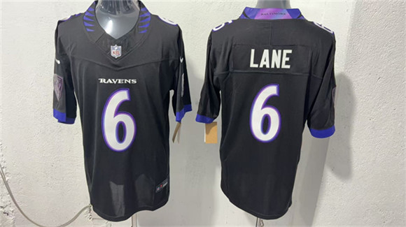 Baltimore Ravens #6 Ja'Kobi Lane Black 2026 F.U.S.E. Vapor Stitched Limited Football Stitched Jersey Baltimore Ravens #6 Ja'Kobi Lane Black 2026 F.U.S.E. Vapor Stitched Limited Football Stitched Jersey