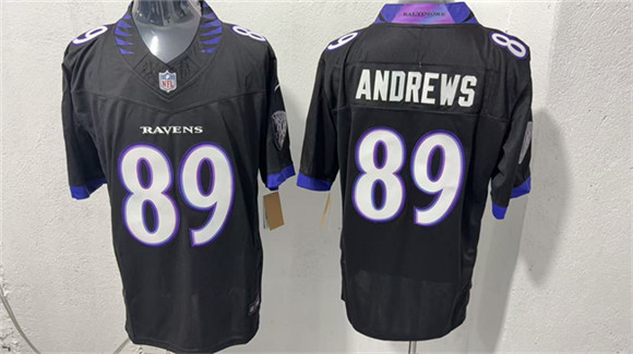 Baltimore Ravens #89 Mark Andrews Black 2026 F.U.S.E. Vapor Limited Football Stitched Jersey Baltimore Ravens #89 Mark Andrews Black 2026 F.U.S.E. Vapor Limited Football Stitched Jersey