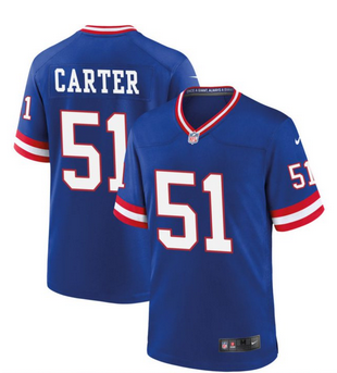 New York Giants #51 Abdul Carter Royal Classic Football Stitched Game Jersey
