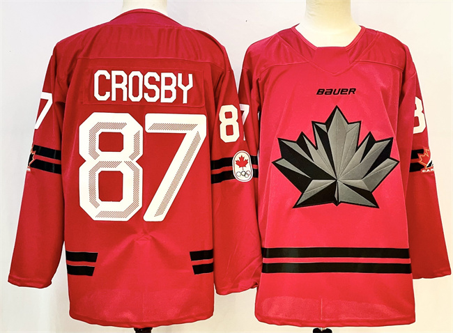 Canada Hockey #87 Sidney Crosby Red Stitched Jersey