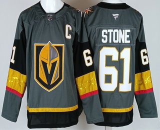 Vegas Golden Knights #61 Mark Stone Gray Authentic Jersey Vegas Golden Knights #61 Mark Stone Gray Authentic Jersey