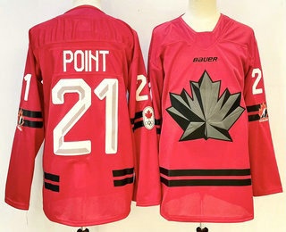 Canada Hockey #21 Brayden Point Red Stitched Jersey