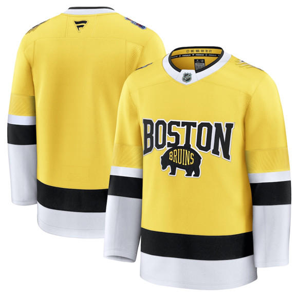 Boston Bruins Blank Gold 2026 Stadium Series Stitched Hockey Jersey
