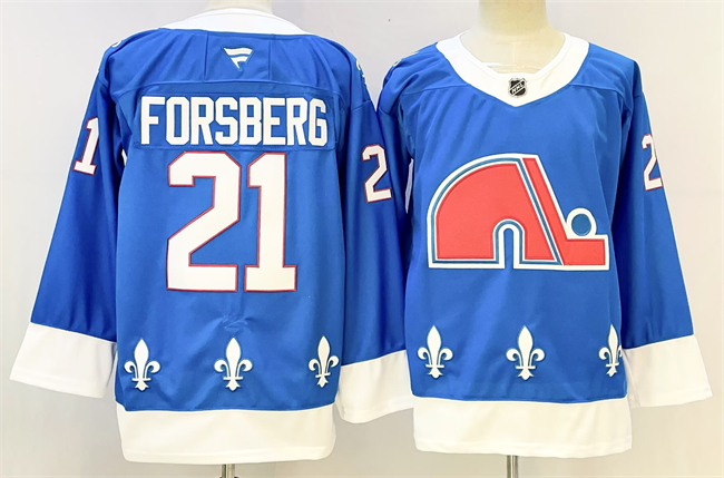 Colorado Avalanche #21 Peter Forsberg Blue 2025 Stitched Hockey Jersey