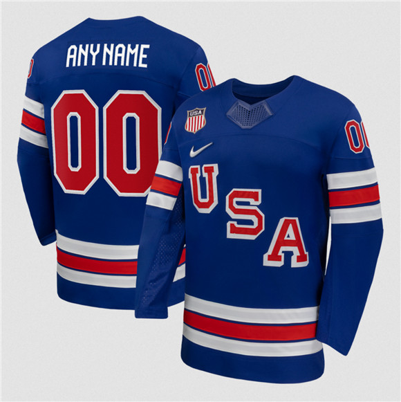 USA Active Player Custom Blue 2026 Stitched Jersey
