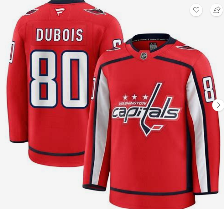 Washington Capitals #80 Pierre-Luc Dubois Red 2024-25 Home Stitched Hockey Jersey
