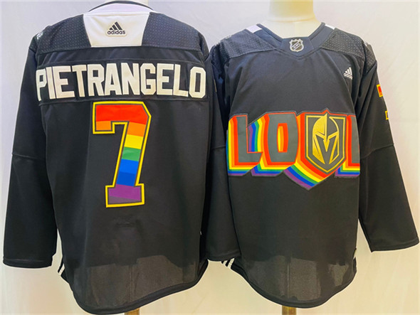 Vegas Golden Knights #7 Alex Pietrangelo Black 2024-25 Home Stitched Hockey Jersey