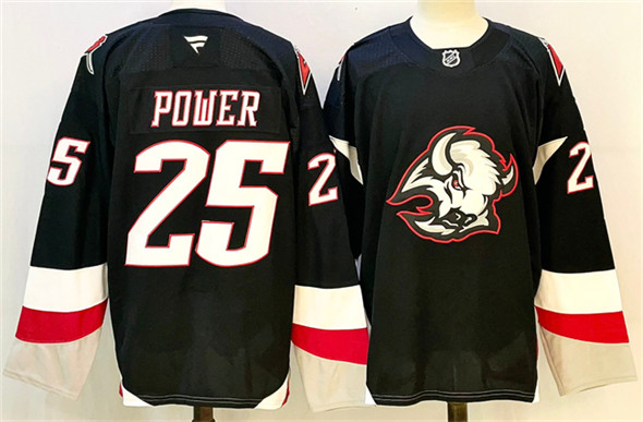 Buffalo Sabres #25 Owen Power Black 2024-25 Alternate Stitched Hockey Jersey