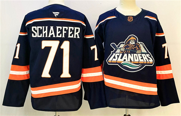 New York Islanders #71 Matthew Schaefer Navy 2024-25 Stitched Hockey Jersey