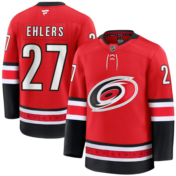 Carolina Hurricanes #27 Nikolaj Ehlers Red 2024-25 Alternate Stitched Hockey Jersey