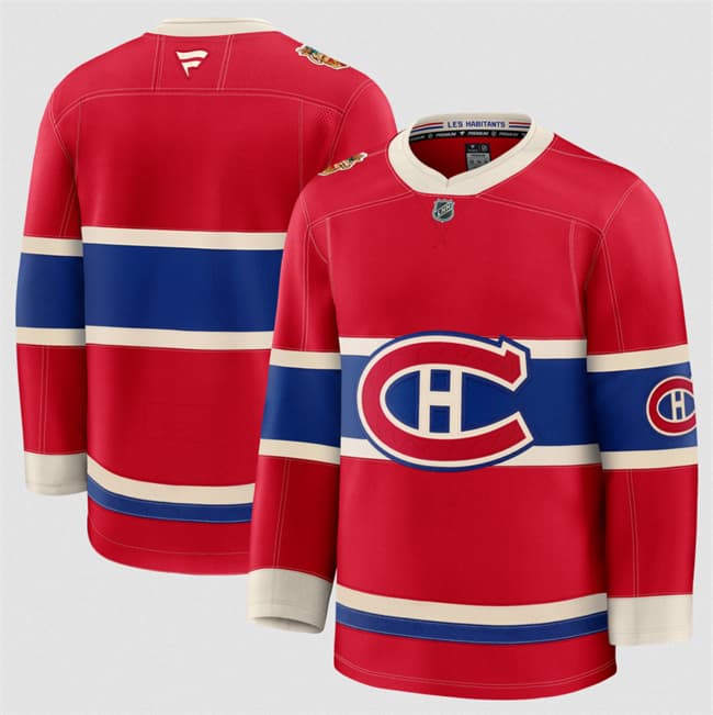 Montreal Canadiens Blank Red 2026 Heritage Classic Premium Stitched Jersey
