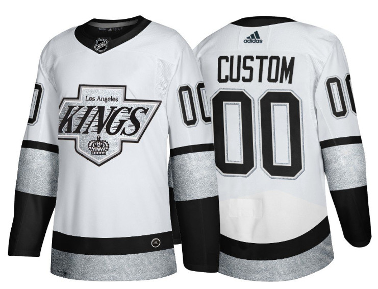 Los Angeles Kings Active Player Custom White Throwback Stitched Jersey