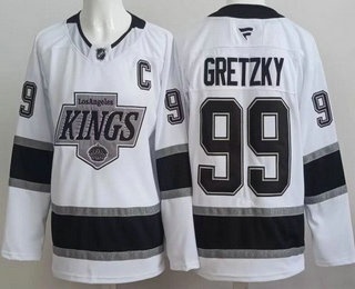 Los Angeles Kings #99 Wayne Gretzky White Authentic Jersey