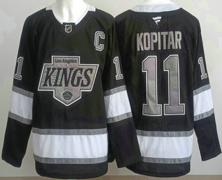 Los Angeles Kings #11 Anze Kopitar Black Alternate Authentic Jersey