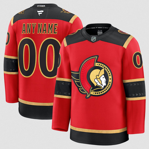 Ottawa Senators Active Player Custom Red Alternate Stitched Hockey Jersey