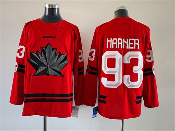 Canada Hockey #93 Mitch Marner Red Stitched Jersey