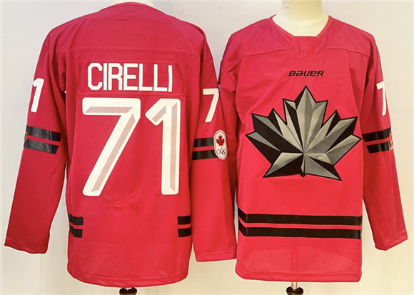 Canada Hockey #71 Anthony Cirelli Red Stitched Jersey