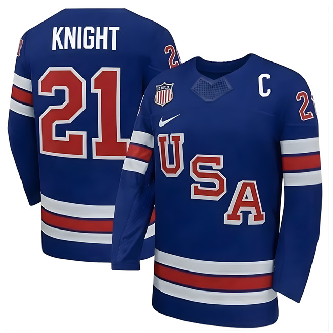 USA #21 Knight Royal 2026 With C Patch Stitched Hockey Jersey