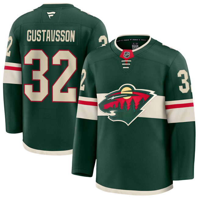 Minnesota Wild #32 Filip Gustavsson Green Home Stitched Hockey Jersey