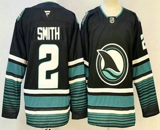 San Jose Sharks #2 Will Smith Black Authentic Jersey