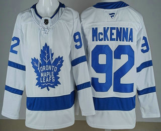 Toronto Maple Leafs #92 Gavin McKenna White Authentitc Jersey Toronto Maple Leafs #92 Gavin McKenna White Authentitc Jersey