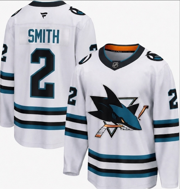 San Jose Sharks #2 Will Smith New White Stitched Jersey