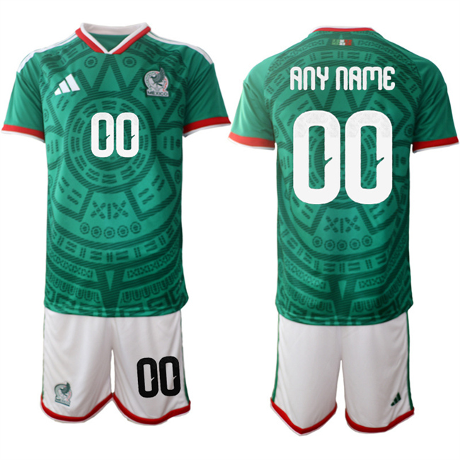 Mexico Custom Green 2025-26 Home Soccer Jersey Suit