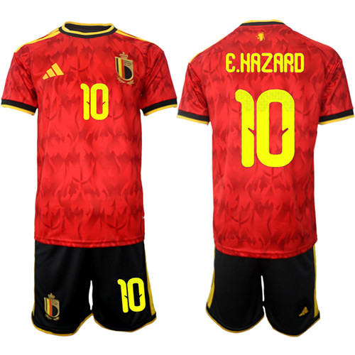 Belgium #10 E.HAZARD National Team FIFA x World Cup 2026 Home Red On Field Jersey Belgium #10 E.HAZARD National Team FIFA x World Cup 2026 Home Red On Field Jersey